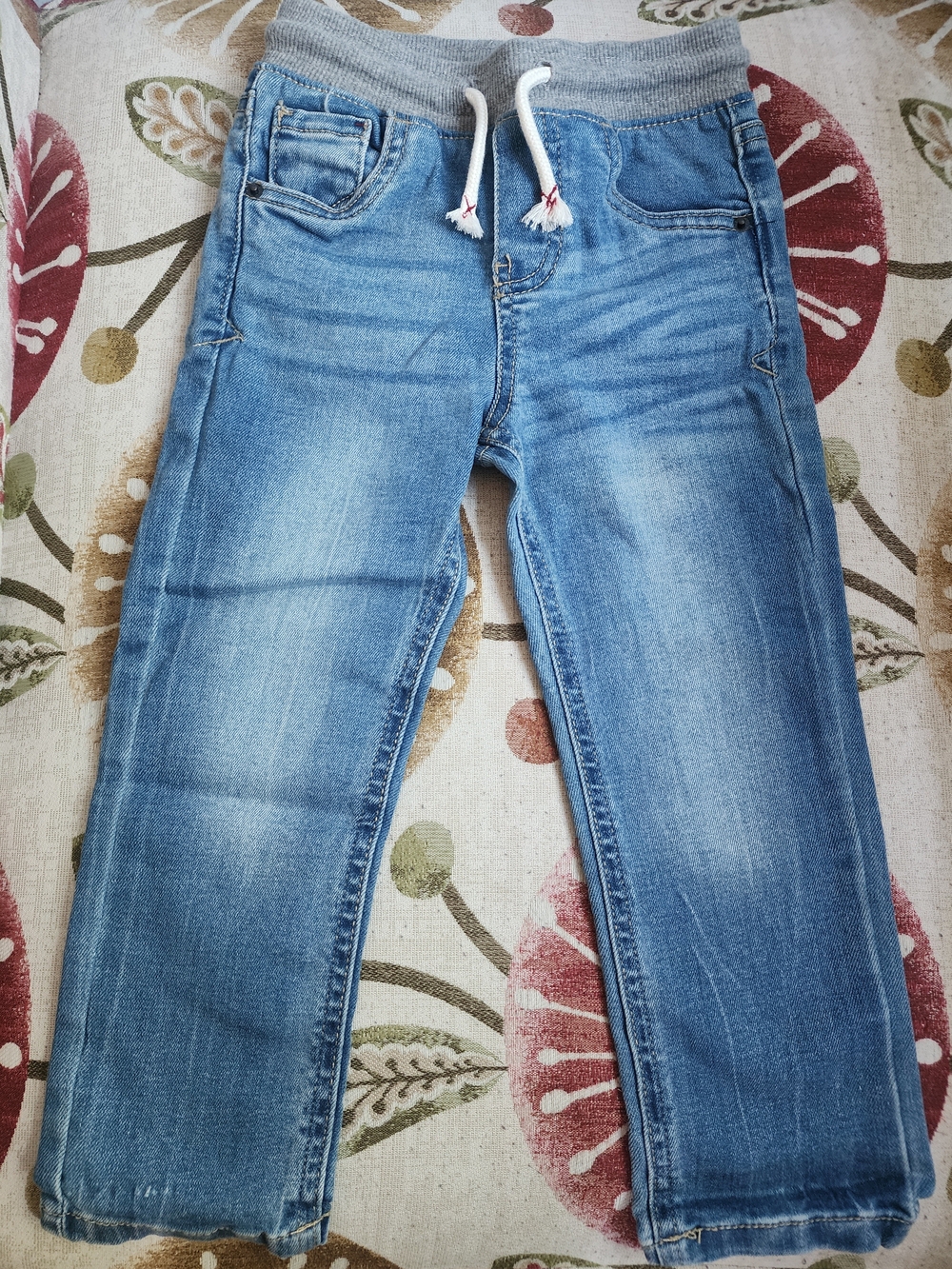 Cat & Jack Toddler 3T Denim Jeans with Gray Waistband